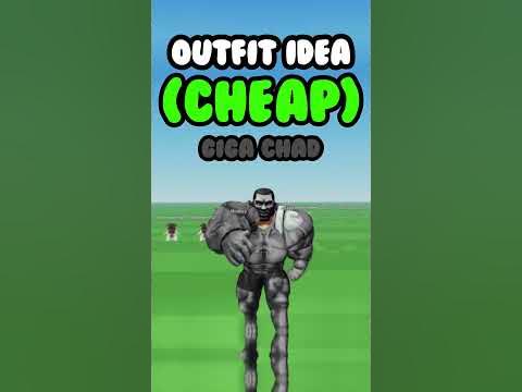 GIGA CHAD Outfit in Roblox! 🗿💪😎 #roblox #gigachad #robloxoutfits #
