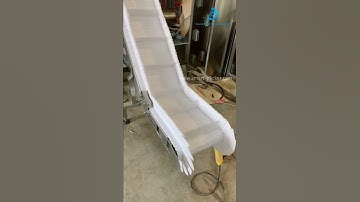 Big angle slope elevator feeding machine food grade bucket feeding lifting Z type machine