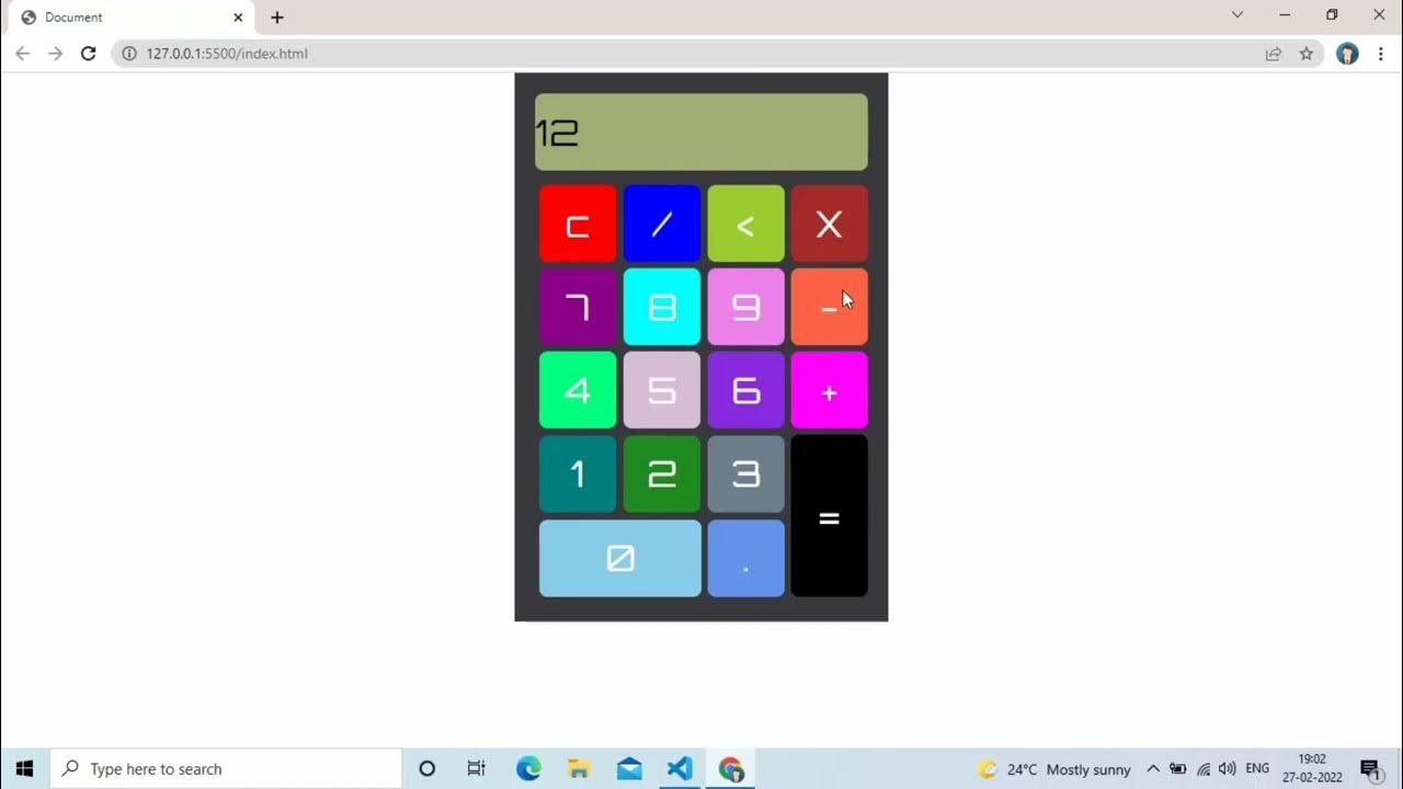 Calculator using Jquery Making Calculator using HTML CSS JQUERY YouTube