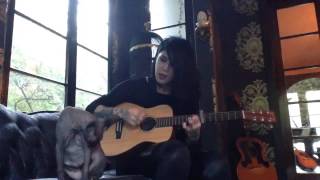 Kat Von D singing with Poe