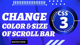 How to change the color and size of scroll bar in Urdu/Hindi |Web Coding With Bilal