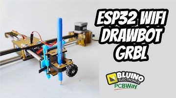 How to Make CNC Machine Drawing Robot GRBL - ESP32 Wifi Drawbot Plotter Pen