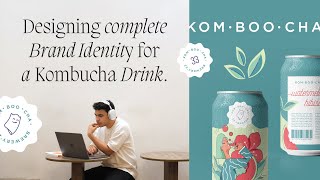 Designing complete Brand Identity for a Kombucha Drink. screenshot 1