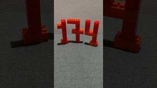 Let's make the number one hundred and seventy-four out of Lego blocks together#lego #numbers #shorts