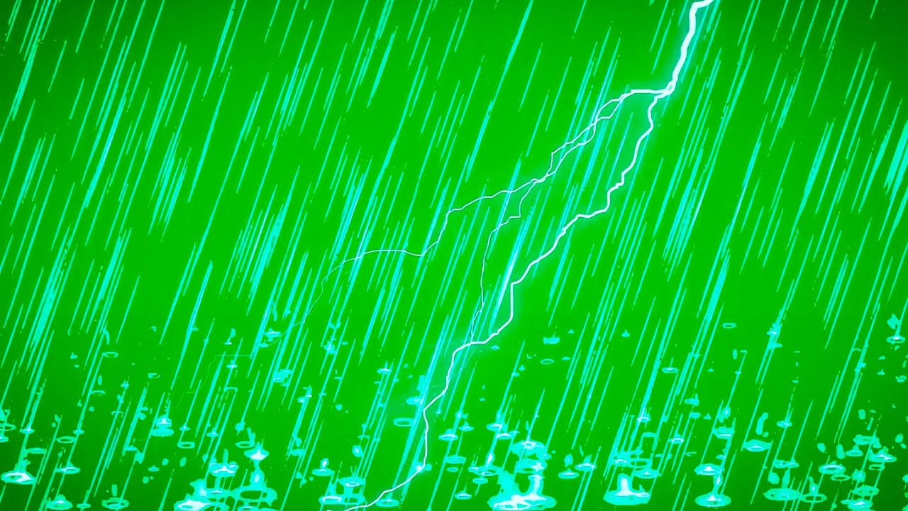 Rain effect green screen with sound no copyright|green screen rain and ...