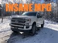 2020 SUPERDUTY 10 SPEED ON 37S GETS INSANE MPG ON 300 MILE TRIP