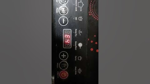 induction cooker error E4 _due to incomming voltage issue #induction #cooking #cookingappliances