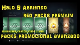 Halo 5 REQ PACK Premium, Limitado Avanzado | Cascos, Armaduras, Legendaria, Fotus, Visores y más.