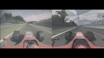 RFactor (CTDP F1 2006 Mod) Vs Real F1 (Schumacher) Monza