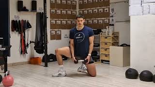 Weight Shift 90° (Half-kneeling) w/ Dumbell