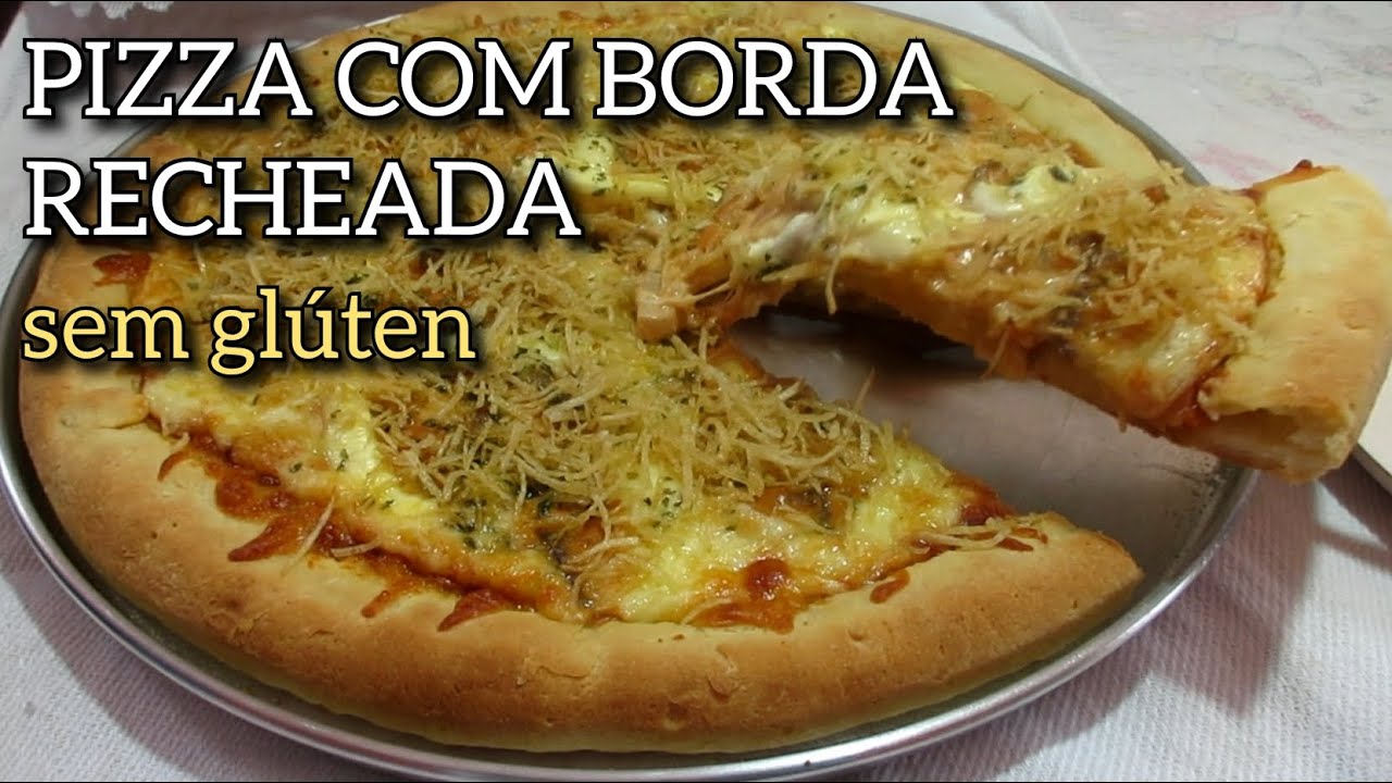 PIZZA COM BORDA RECHEADA SEM GLÚTEN | STROGONOFF DE CARNE E BATATA PALHA
