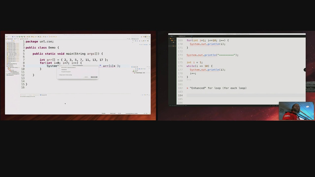 Lecture 1.3 - Intro to Java (2020/01/21) - YouTube