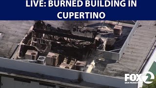 LIVE 🔴Fire burns building in Cupertino | KTVU
