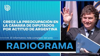 Crece la preocupación en la cámara de diputados por actitud de Argentina