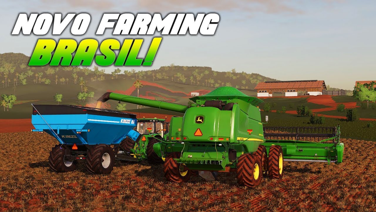 INCRÍVEL! Novo FARMING SIMULATOR Brasileiro para Android e PC com TRATORES  e MAPA do Brasil 