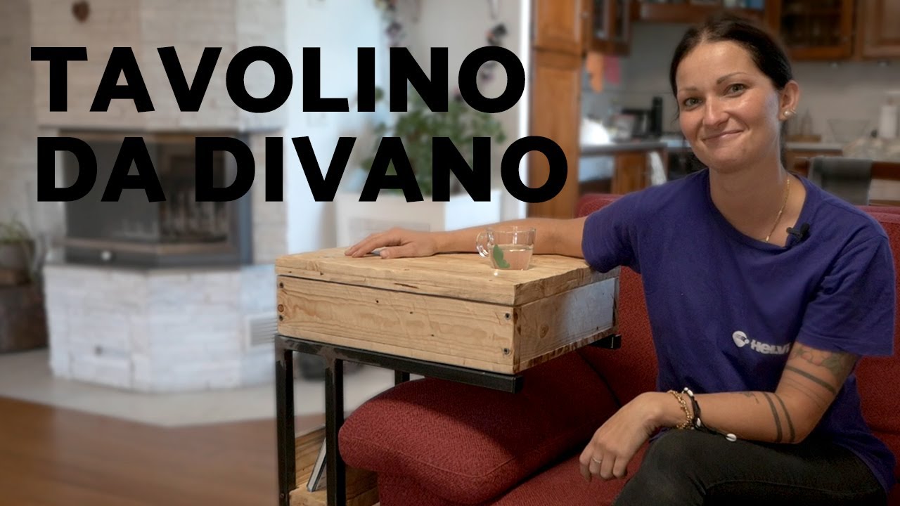 Tavolino lato divano fai da te - Diy sofa side table 