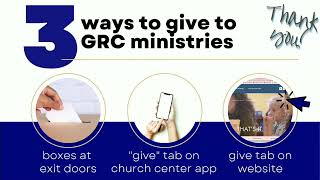 From Grace to Gratitude: The Call to Generosity