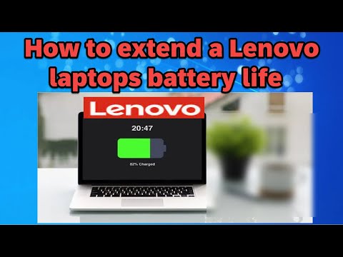 How to extend a Lenovo laptop's battery life