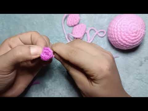 Hướng Dẫn Làm Móc Hoa Hình Đầu Heo Từ Len Part 2