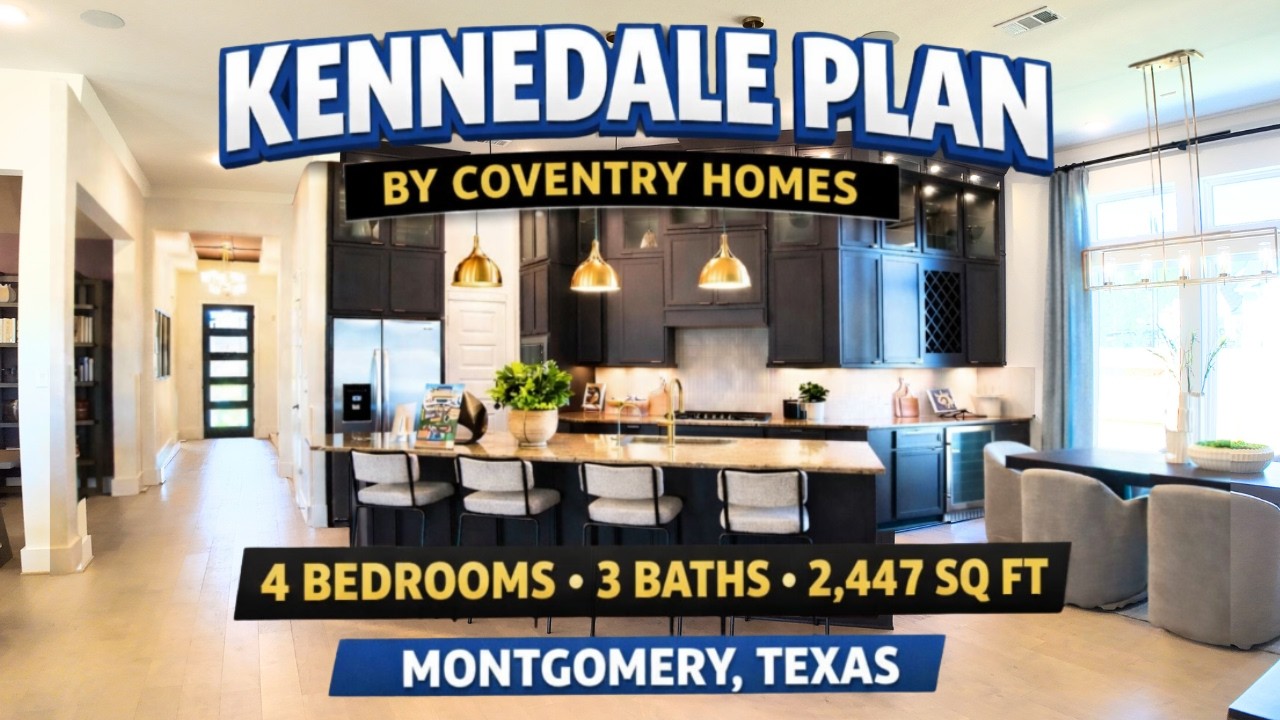 Kennedale Plan by Coventry Homes | 4-Bed New Construction Tour in Magnolia, Texas (2,447 Sq Ft)