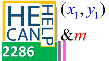 2286 {HECANHELP.COM USA & GEORGE MATHEW} y=mx+b from Slope m and (x1, y1)