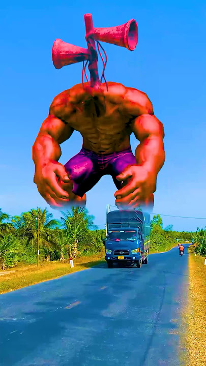 Transform into hulk to fight siren head hulk and his son to save spider-man#shorts