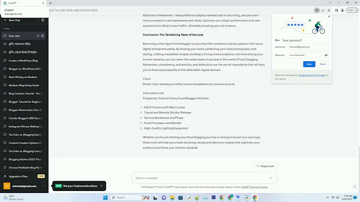How I Make Money as a  Food Blogger FIVE FIGURES A MONTH