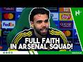 We have FULL FAITH in OURSELVES | David Raya | Sporting CP vs Arsenal