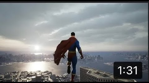 Hd graphics Superman demo game made in unreal engine 5