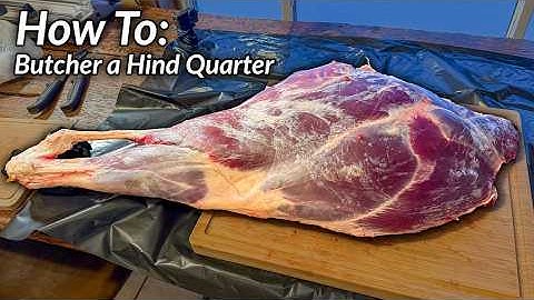 How To Butcher Elk Hind Quarter * EVERY CUT EXPLAINED *