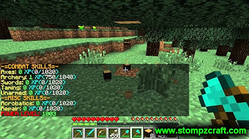 How to use mcMMO : StompzCraft Video Tutorial