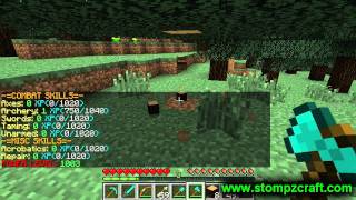 How to use mcMMO : StompzCraft Video Tutorial