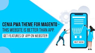 Get a Website that works like Apps | Cenia PWA theme for Magento | screenshot 1