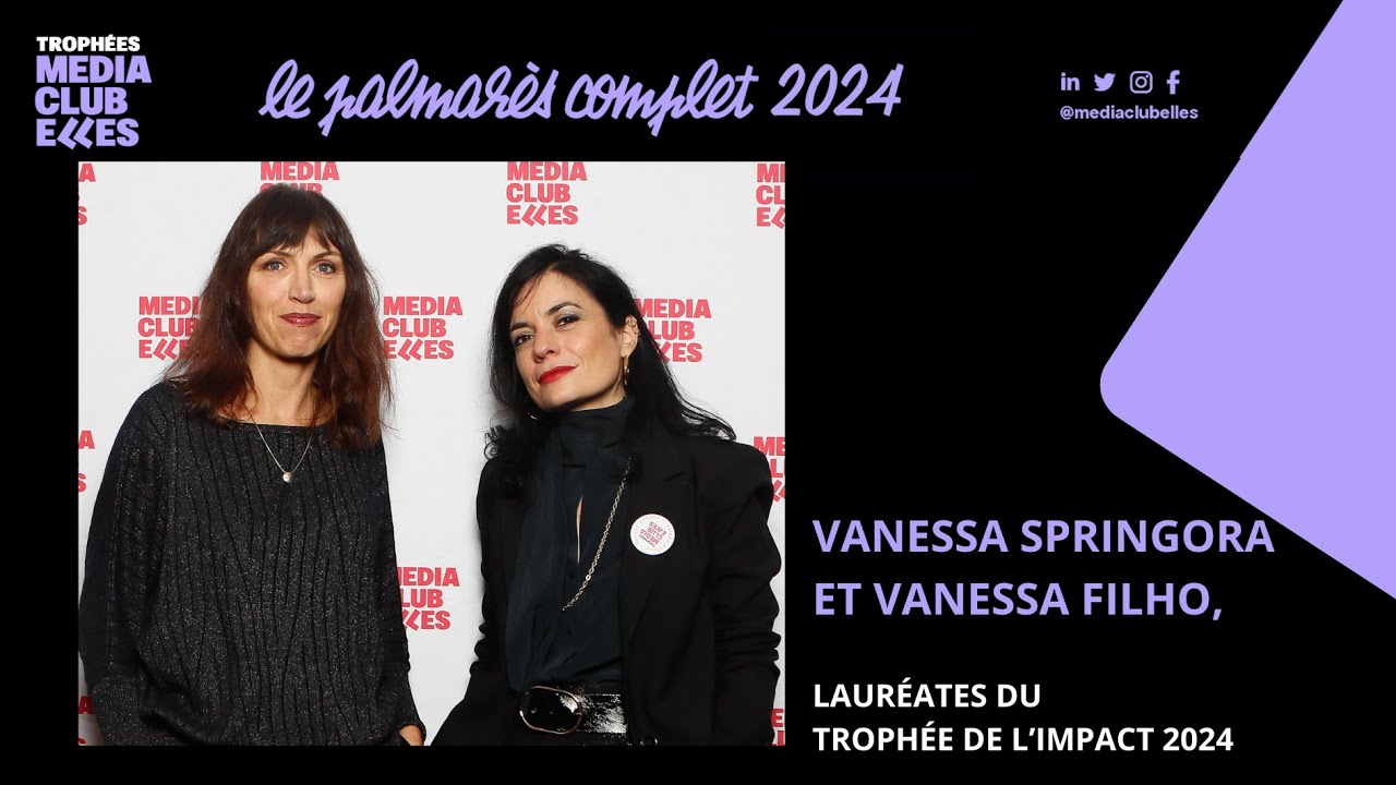 On a primé Vanessa Springora et Vanessa Filho pour "Le Consentement" aux Trophées MCE 2024 !