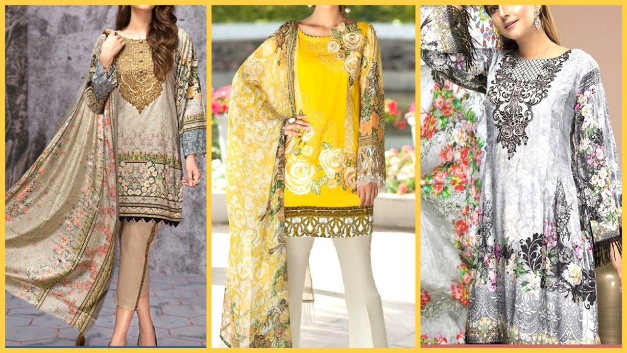 Latest New Embroidered Lawn Dresses Online Buy Now YouTube