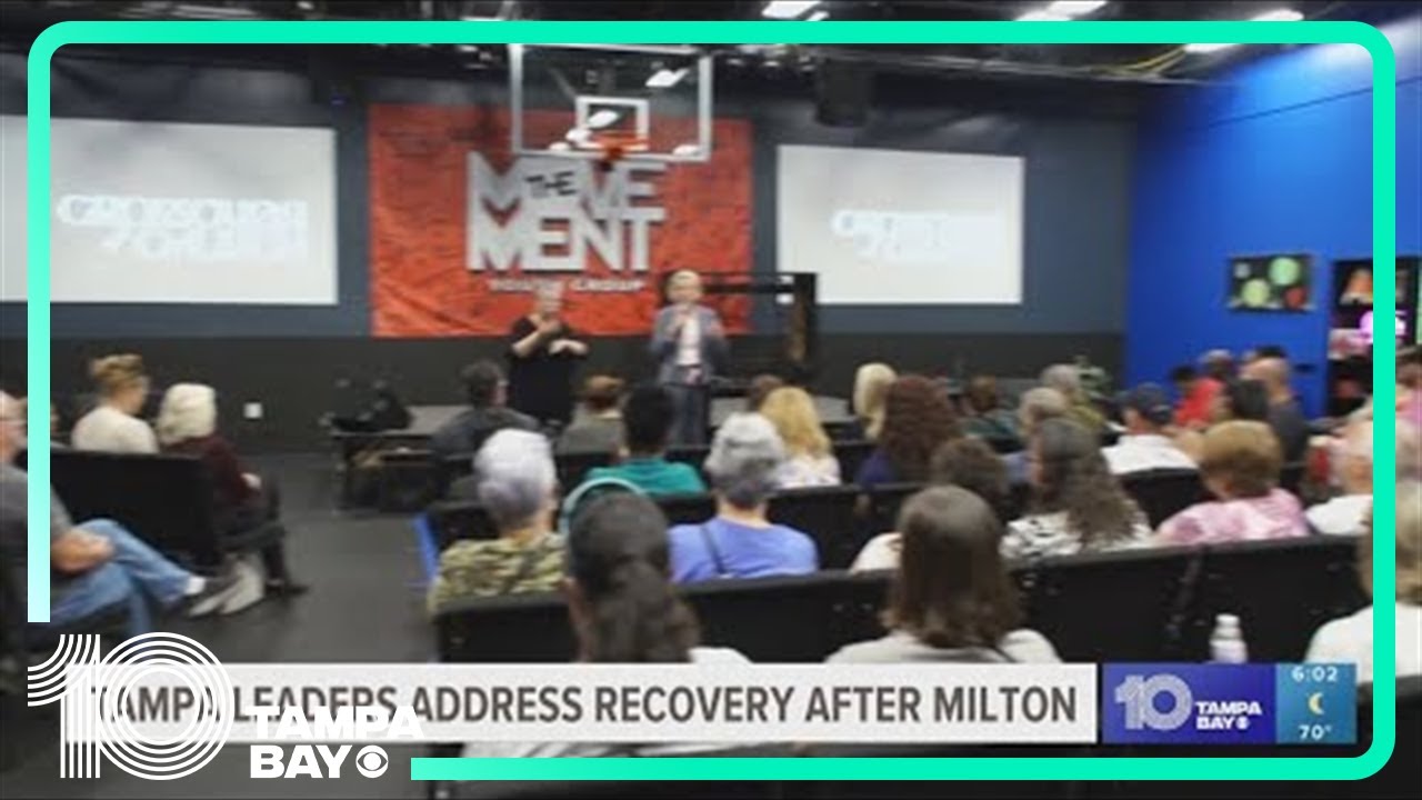 Tampa leaders address recovery after Hurricane Milton - YouTube