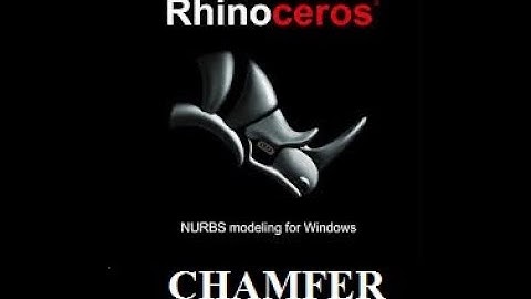CHAMFER rhino tool ber how to use in rhino