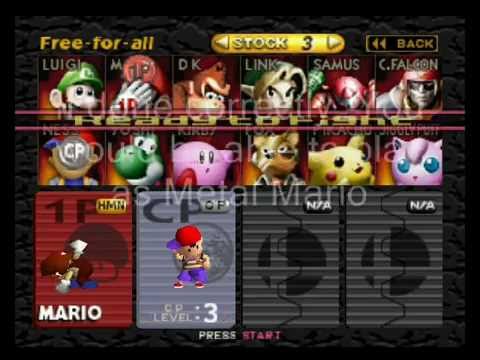 super smash bros 64 cheat codes