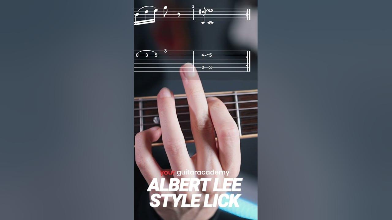 Try this Albert Lee Lick #guitarlesson