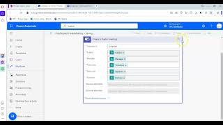 Lesson90- Http Request Flow to create Meeting - Power Automate 1000 Videos