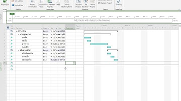 Microsorft project การทำแผนงานโดยใช้ไมโครซอฟโปรเจคเบื้องต้น ครั้งที่ 1