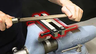 Perfect file cuts with this tool - Making file guide vise jaws