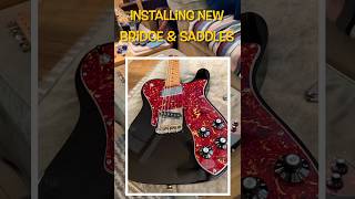 Install New Tele Saddles U0026 Bridge No To Gotoh Yes To Fender Comp Brass Telecaster 