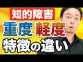 【知的障害】重度と軽度の特徴の違いについて解説【大人の知的障害者の働き方】