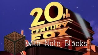 20th Century Fox Theme With Note Blocks (Minecraft)
