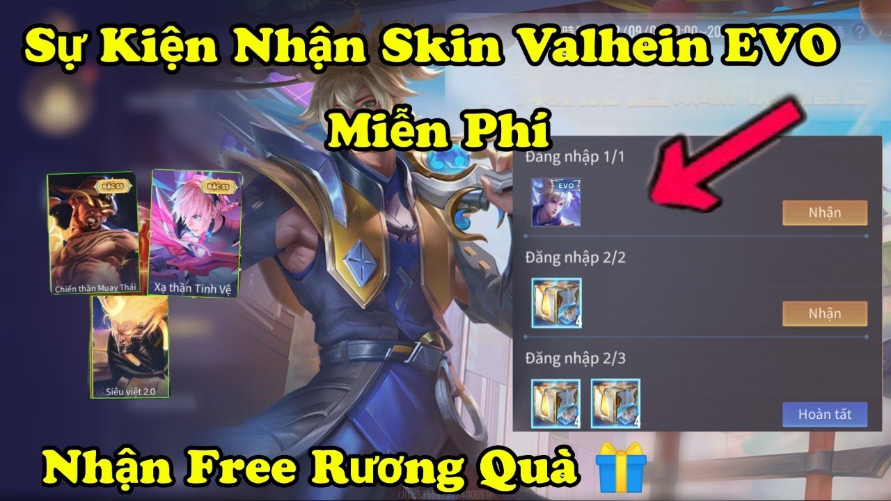 Liên Quân | Review Sự Kiện Nhận FREE Skin Valhein Tiến Hóa EVO Và Quà Toàn Sever Từ Sự Kiện Lật Thẻ