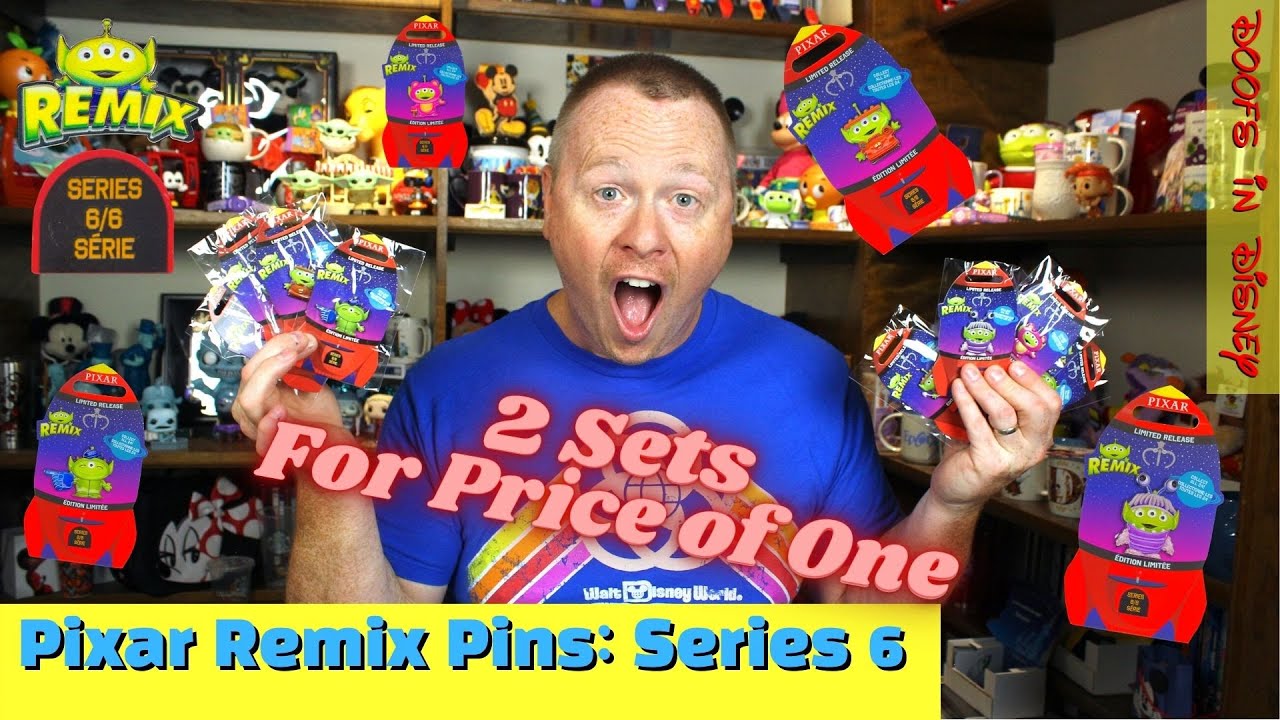 Disney Pins | Pixar Remix Series 6 (Six) Pins | Received Duplicate Pins for Free