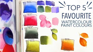 My Top 5 FAVOURITE Watercolor Paint Colors! (This may be CONTROVERSIAL!)
