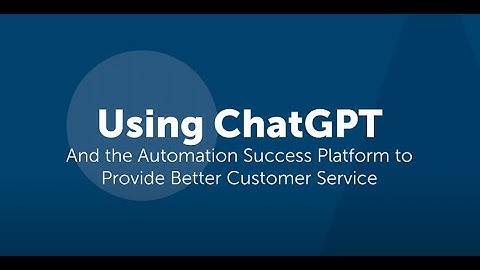 Using OpenAI and #ChatGPT in the Automation Success Platform to Handle Customer Service Complaints