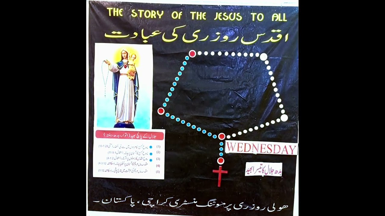 بدھ اقدس روزری  جلال کے پانچ بھید